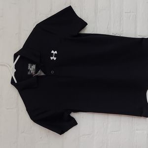 Under Armour Boys Performance Polo, Black, Size Medium,Excellent condition